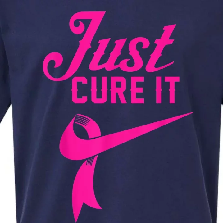 Breast Cancer Just Cure It Sueded Cloud Jersey T-Shirt