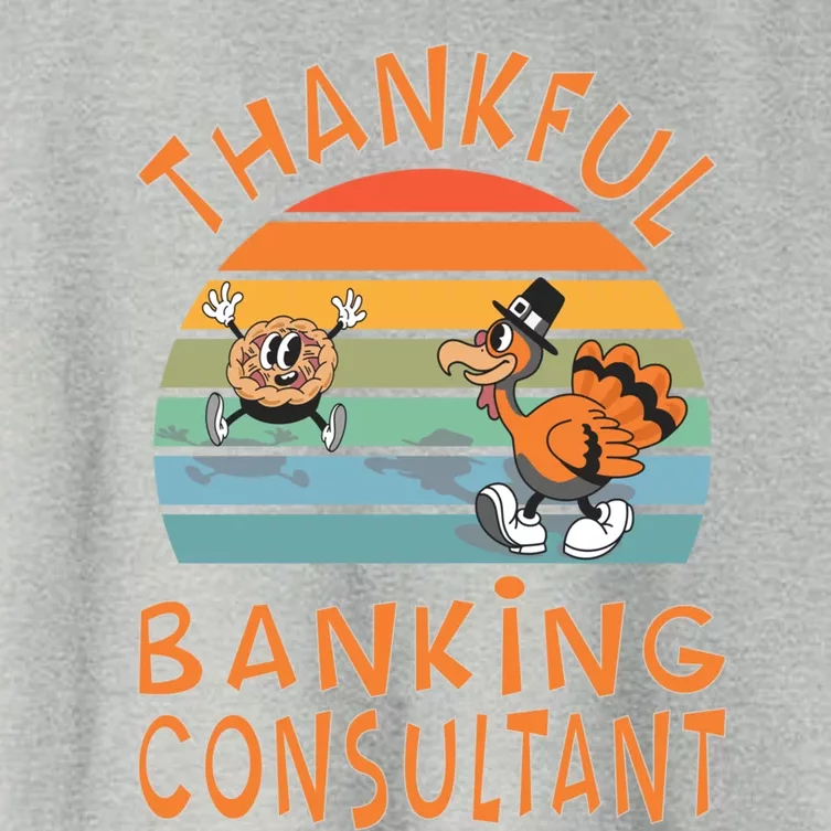 Banking Consultant Job Funny Thanksgiving Gift Women's Crop Top Tee