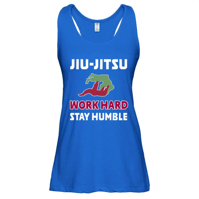 Best Classic Jiu Jitsu Gift Work Hard Stay Humble Meaningful Gift Ladies Essential Flowy Tank