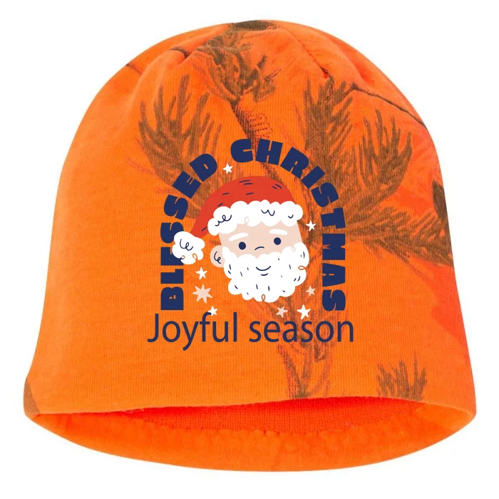 Blessed Christmas Joyful Season Santa Claus Kati - Camo Knit Beanie