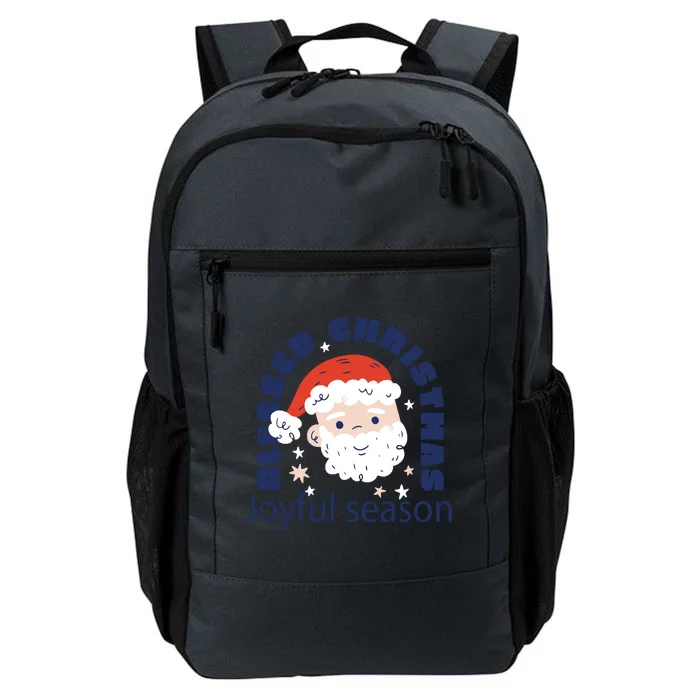 Blessed Christmas Joyful Season Santa Claus Daily Commute Backpack