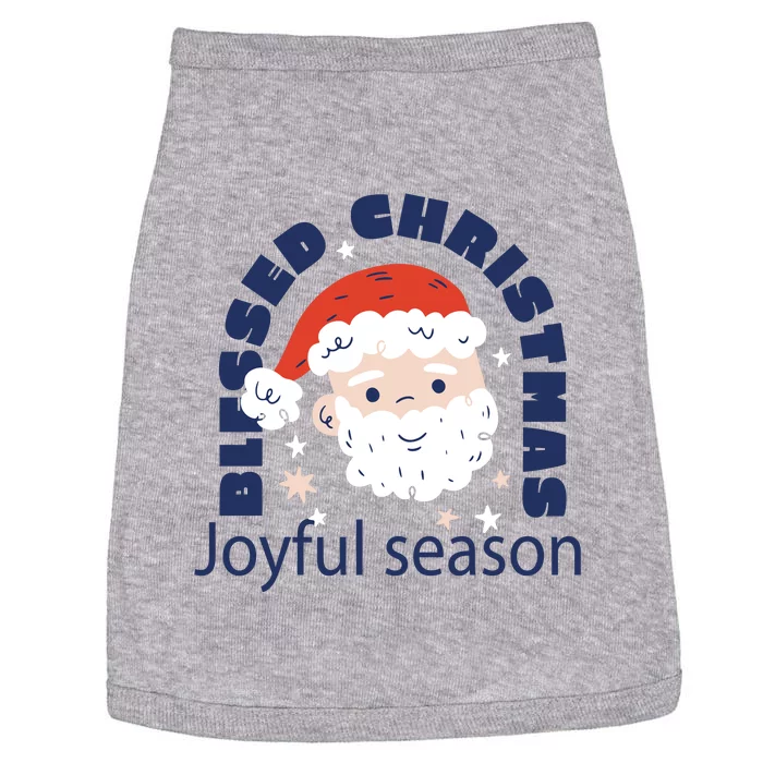 Blessed Christmas Joyful Season Santa Claus Doggie Tank