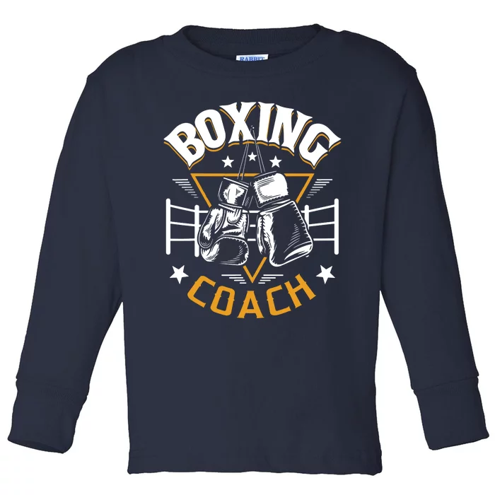 Boxing Coach Kickboxing Kickboxer Gym Boxer Toddler Long Sleeve Shirt