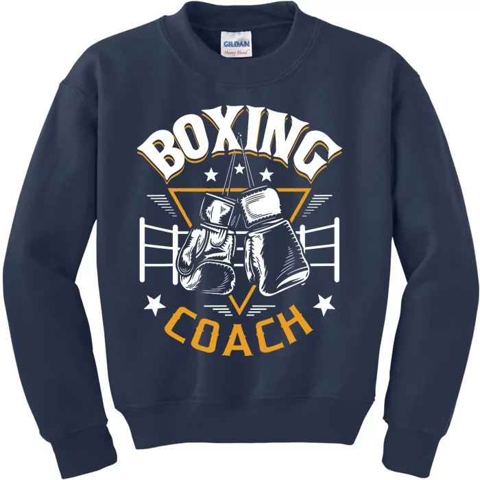 Boxing Coach Kickboxing Kickboxer Gym Boxer Kids Sweatshirt