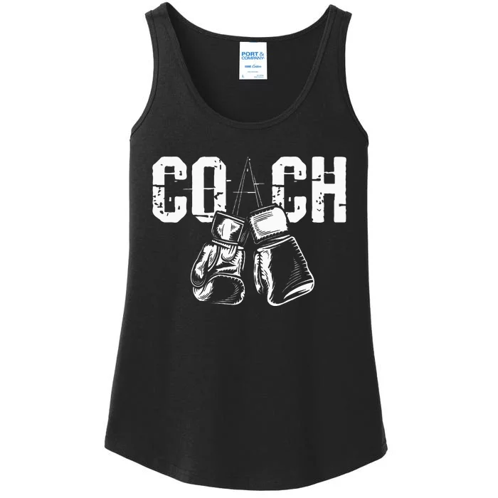 Boxing Coach Kickboxing Kickboxer Gym Boxer Ladies Essential Tank