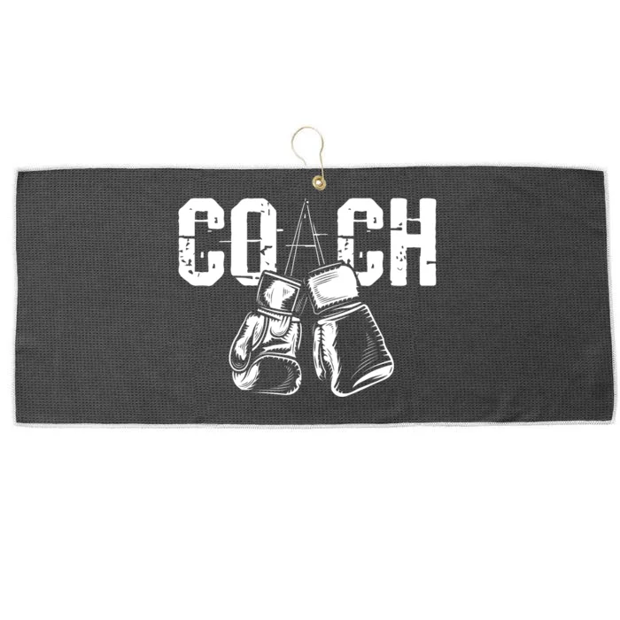 Boxing Coach - Kickboxing Kickboxer Gym Boxer Large Microfiber Waffle Golf Towel