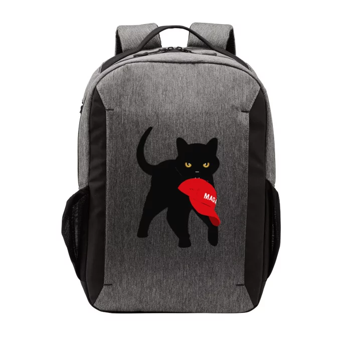 Black Cat Kamala Harris Trump Maga Hat Sarcastic Antitrump Gift Vector Backpack