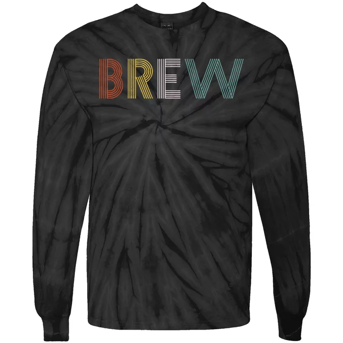 Barista Coffee Love Brew Tie-Dye Long Sleeve Shirt