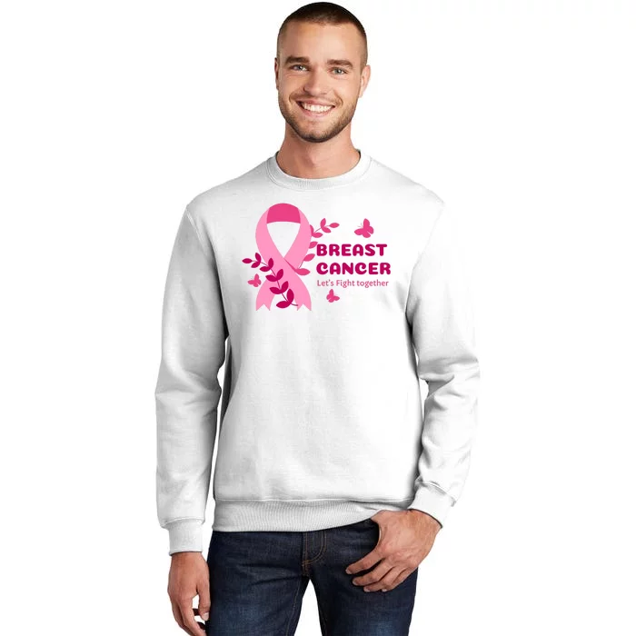 Breast Cancer LetS Fight Together Ribbon Sweatshirt