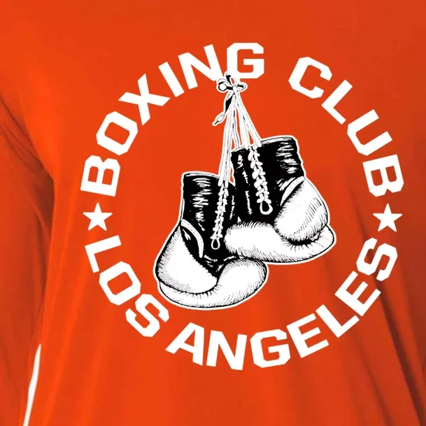 Boxing Club Los Angeles Gloves Graphic Boxing Lover Gift Cooling Performance Long Sleeve Crew