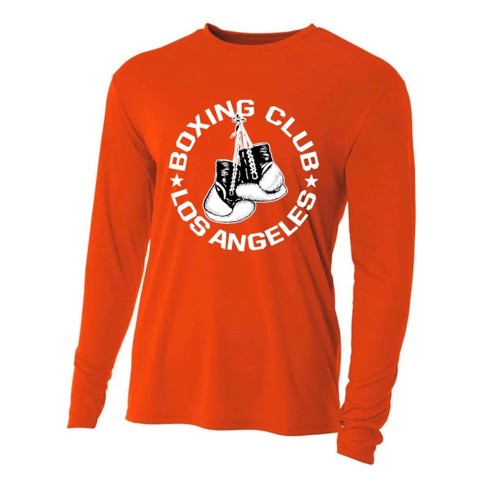 Boxing Club Los Angeles Gloves Graphic Boxing Lover Gift Cooling Performance Long Sleeve Crew