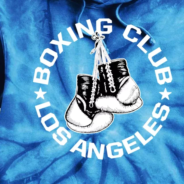 Boxing Club Los Angeles Gloves Graphic Boxing Lover Gift Tie Dye Hoodie