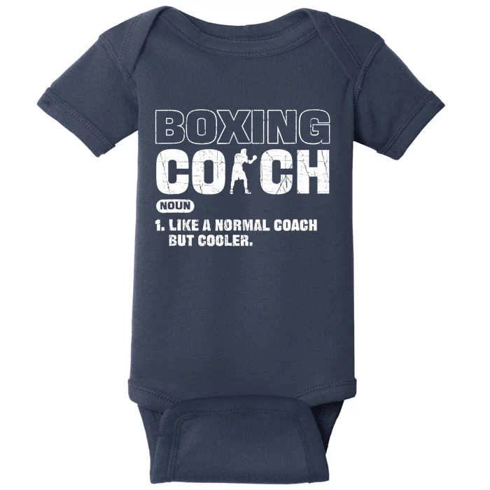 Boxing Coach Like A Normal Coach But Cooler. Boxing Baby Bodysuit