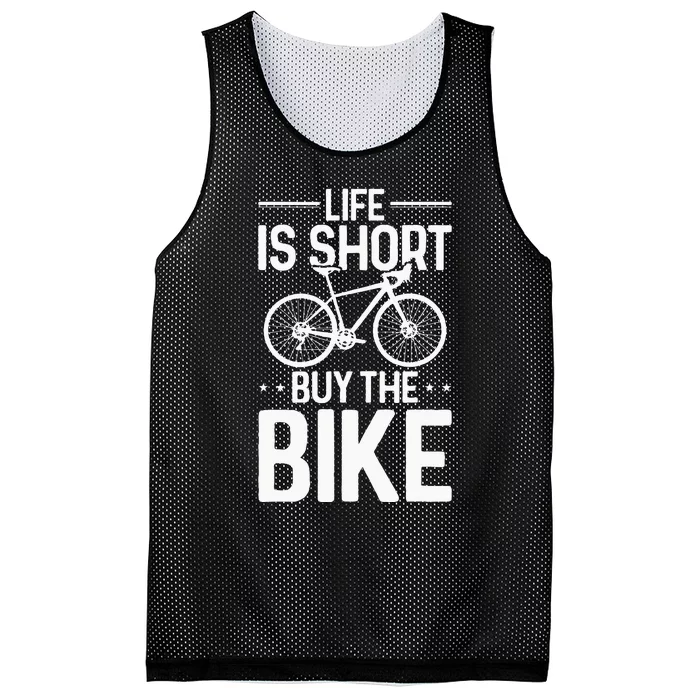 Bike Cycling Life Is Short Buy The Bicycle Mesh Reversible Basketball Jersey Tank