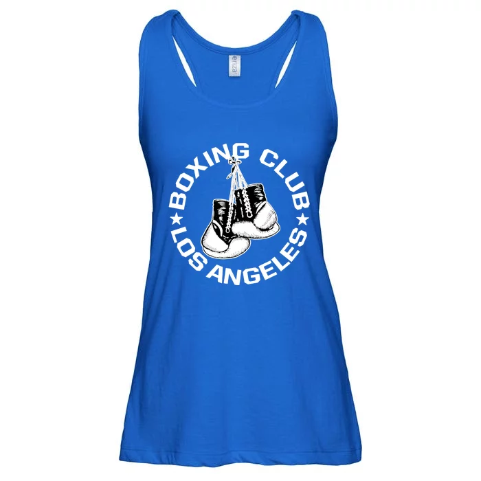 Boxing Club Los Angeles Gloves Graphic Boxing Lover Gift Ladies Essential Flowy Tank