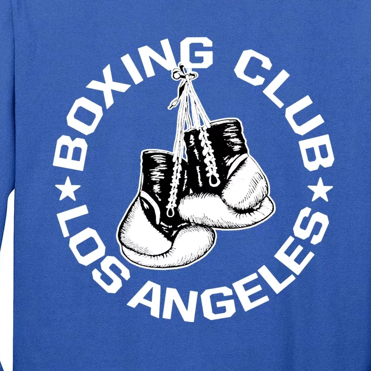 Boxing Club Los Angeles Gloves Graphic Boxing Lover Gift Tall Long Sleeve T-Shirt