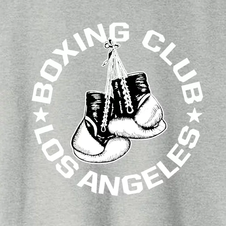 Boxing Club Los Angeles Gloves Graphic Boxing Lover Gift Women's Crop Top Tee