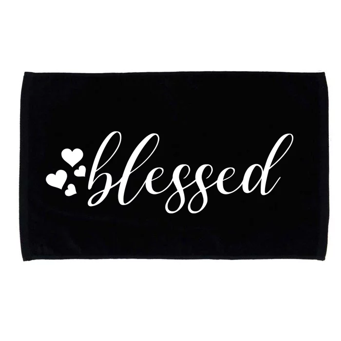 Blessed Cute Love Hearts Microfiber Hand Towel