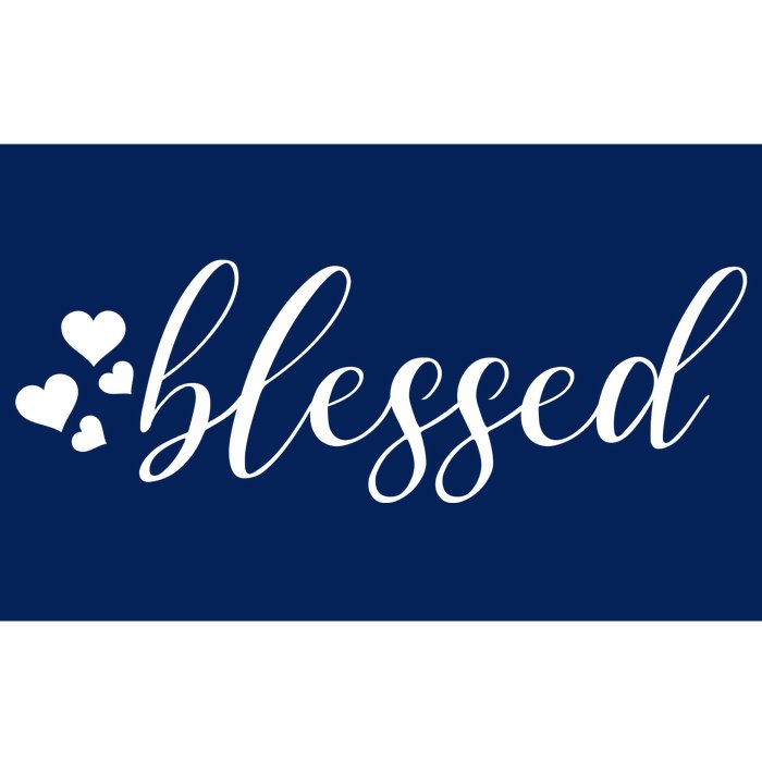 Blessed Cute Love Hearts Bumper Sticker