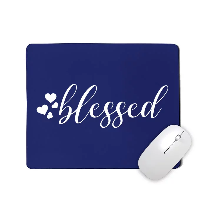 Blessed Cute Love Hearts Mousepad