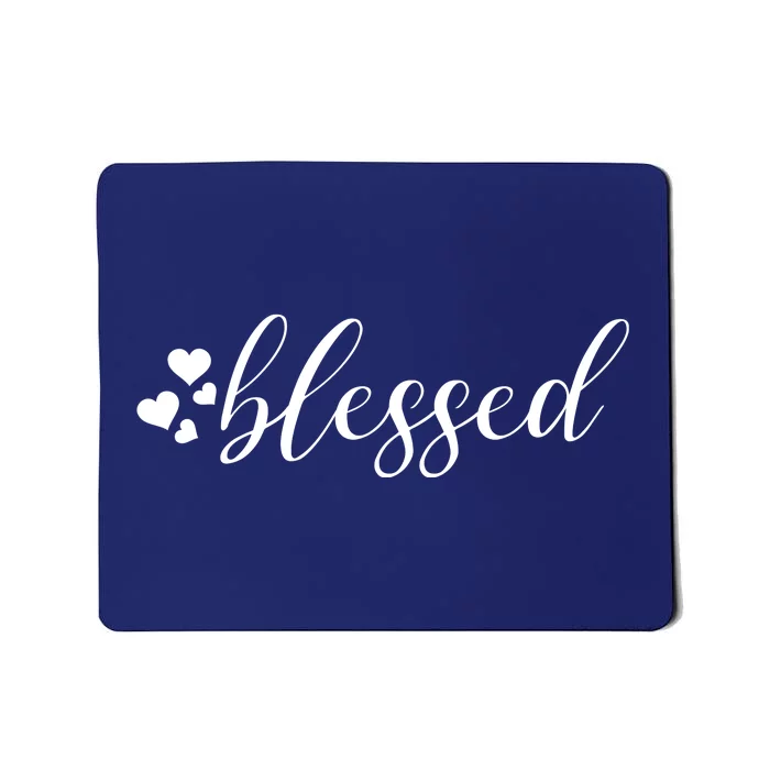 Blessed Cute Love Hearts Mousepad