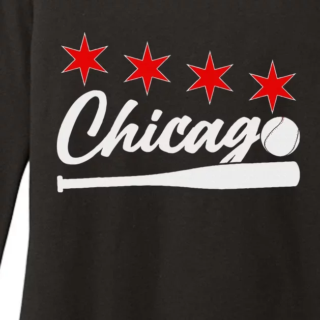 Baseball Chicago Lover Cute Chicago Baseball Bat American Womens CVC Long Sleeve Shirt