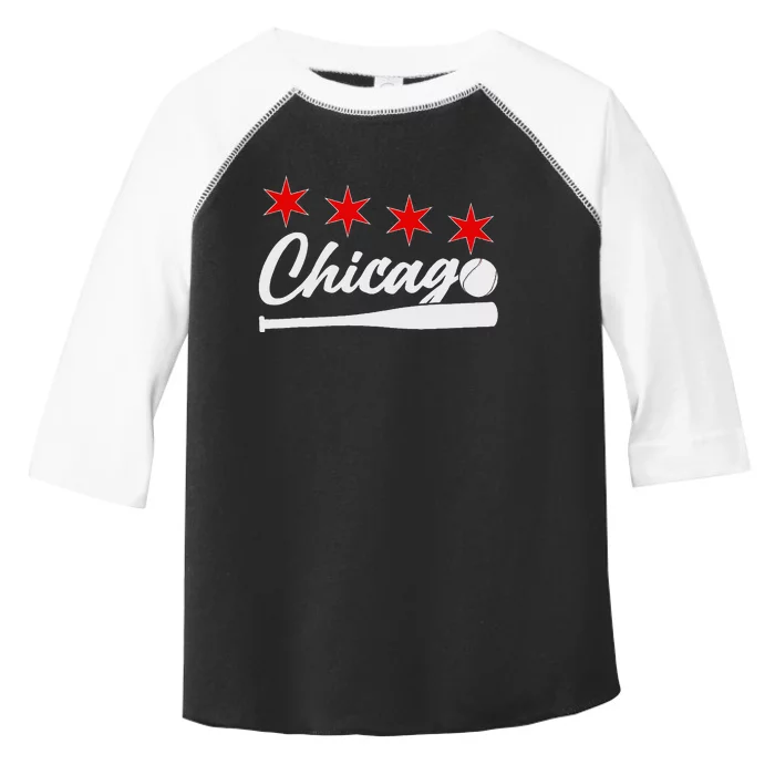 Baseball Chicago Lover Cute Chicago Baseball Bat American Toddler Fine Jersey T-Shirt