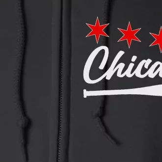 Baseball Chicago Lover Cute Chicago Baseball Bat American Full Zip Hoodie