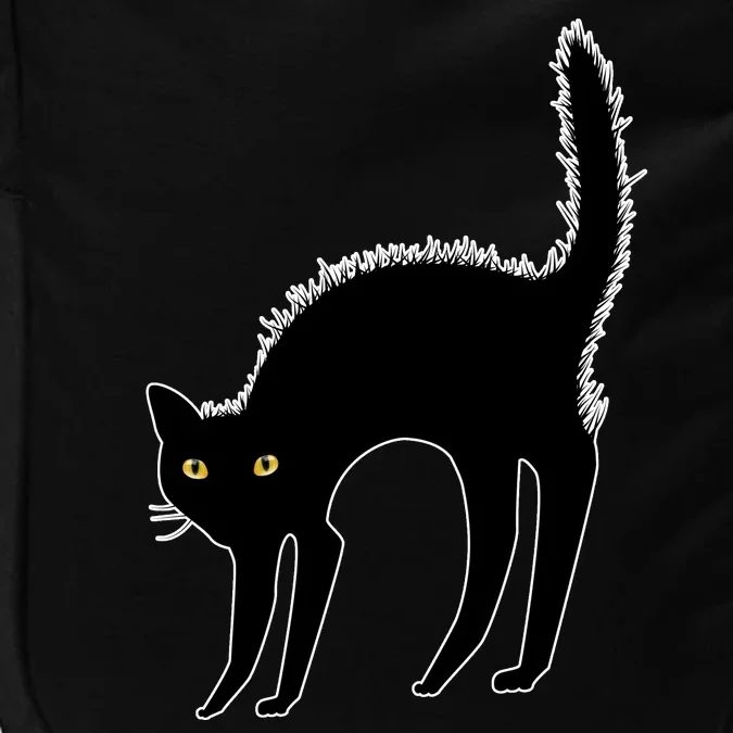 Black Cat Lover Gift Impact Tech Backpack