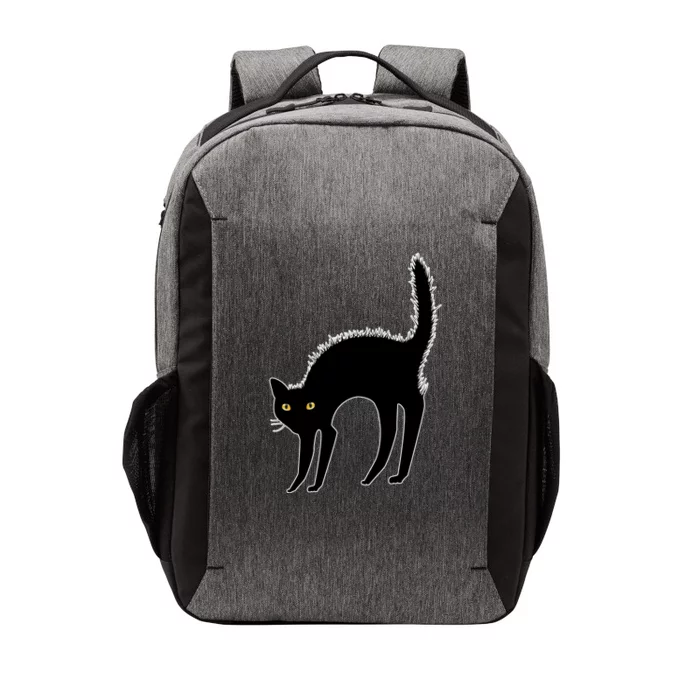 Black Cat Lover Gift Vector Backpack