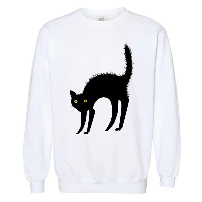 Black Cat Lover Gift Garment-Dyed Sweatshirt