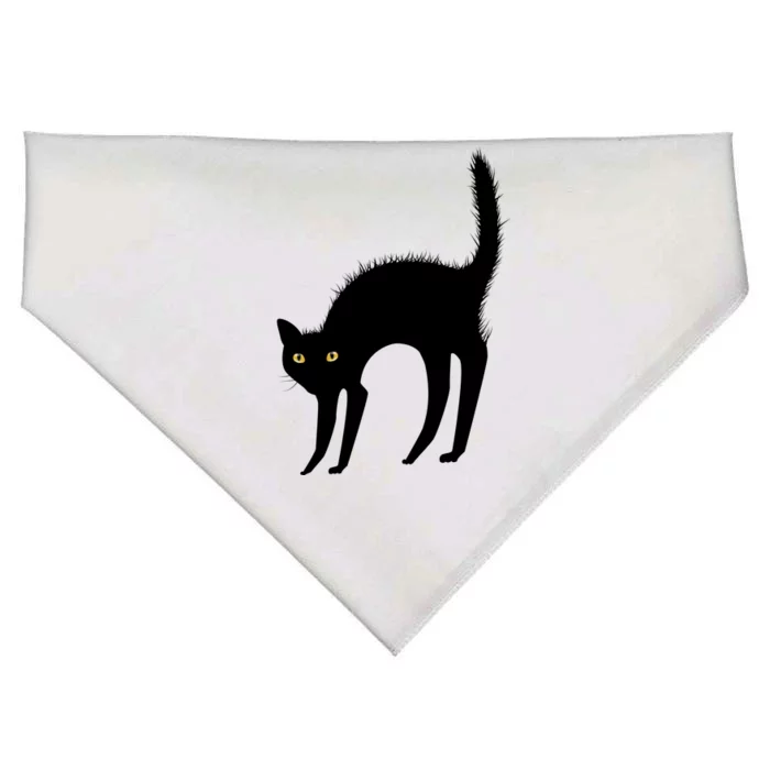 Black Cat Lover Gift USA-Made Doggie Bandana