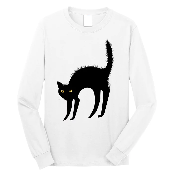 Black Cat Lover Gift Long Sleeve Shirt