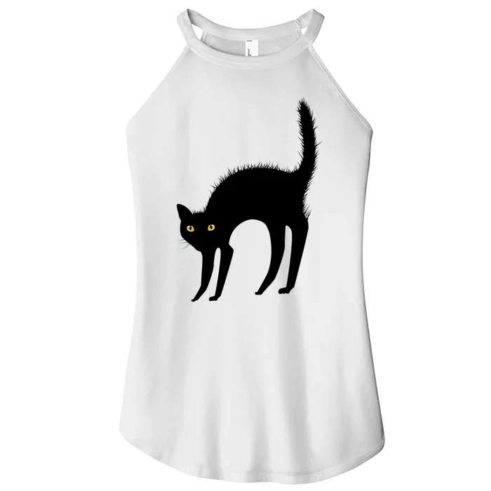 Black Cat Lover Gift Women’s Perfect Tri Rocker Tank