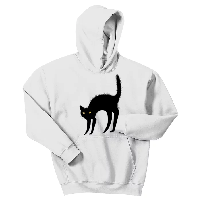 Black Cat Lover Gift Kids Hoodie