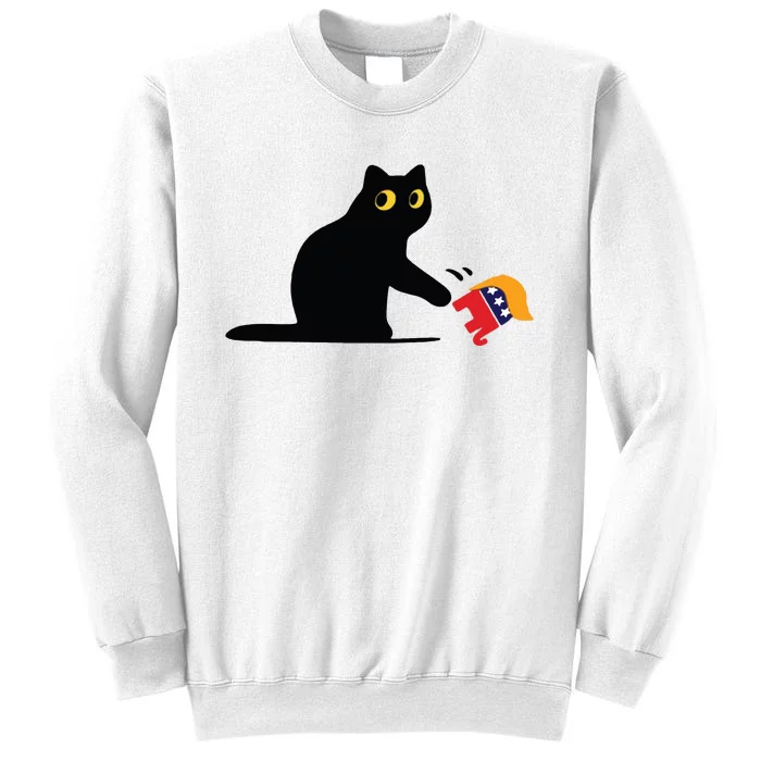 Black Cat Ladies For Kamala Funny Election 2024 Sweatshirt