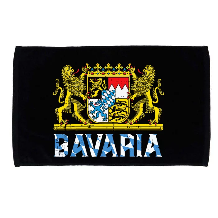 Bavaria Crest Lion Vintage German Oktoberfest Microfiber Hand Towel