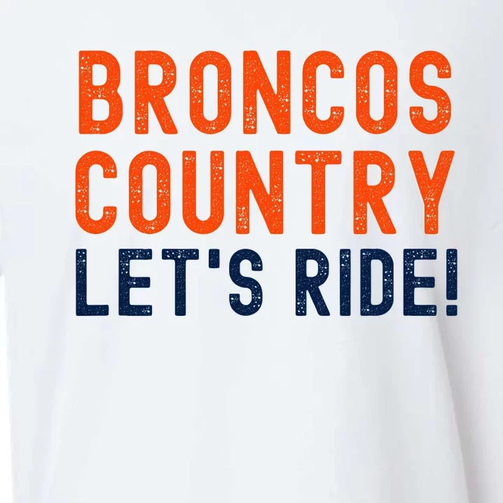 Broncos Country LetS Ride! Sports Team Fans Sueded Cloud Jersey T-Shirt