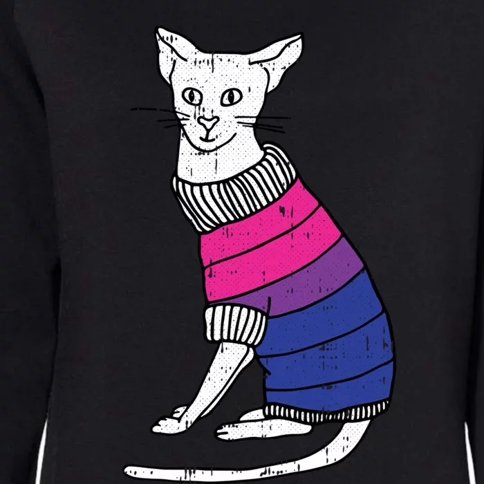 Bisexual Cat Lgbtq Pride Cute Kitten Kitty Proud Ally Gift Womens California Wash Sweatshirt