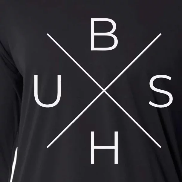 Bush – Cross Logo Cooling Performance Long Sleeve Crew