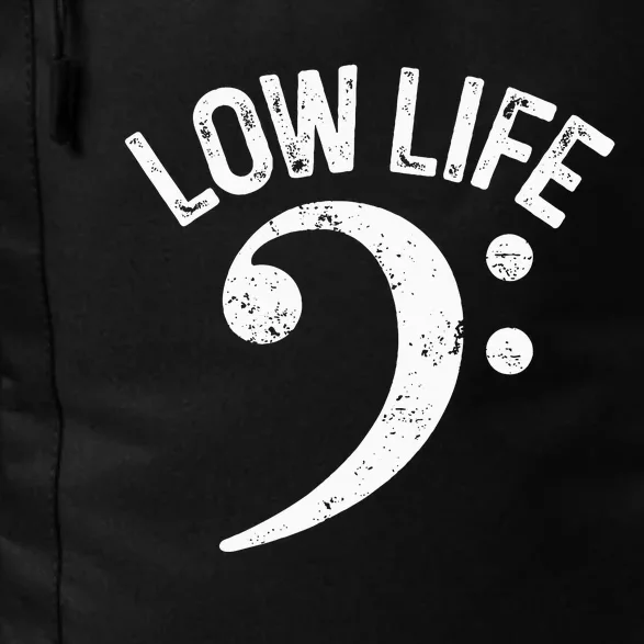 Bass Clef Low Life Music Marching Band Low Brass Bass Note Daily Commute Backpack