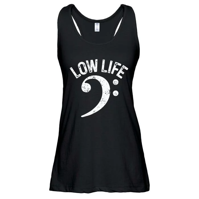 Bass Clef Low Life Music Marching Band Low Brass Bass Note Ladies Essential Flowy Tank