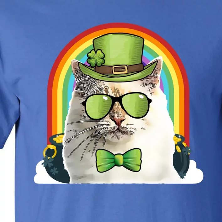 Bir Cat Leprechaun Funny St Patricks Day Gift Tall T-Shirt