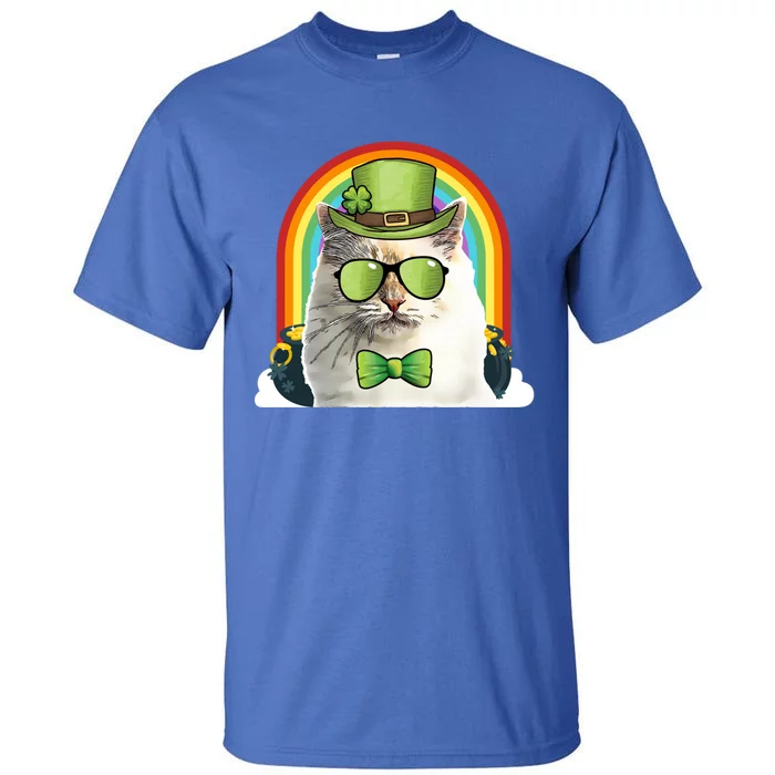 Bir Cat Leprechaun Funny St Patricks Day Gift Tall T-Shirt