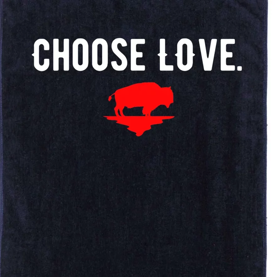 Buffalo Choose Love Choose Love Bills Platinum Collection Golf Towel