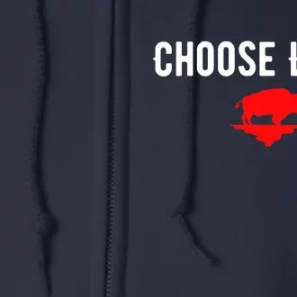 Buffalo Choose Love Choose Love Bills Full Zip Hoodie