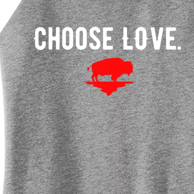 Buffalo Choose Love Choose Love Bills Women’s Perfect Tri Rocker Tank