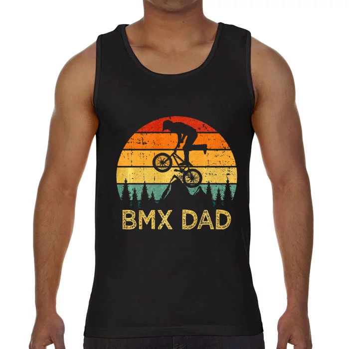 BMX Cycling Lover Vintage Retro BMX Dad Fathers Day Comfort Colors® Tank Top