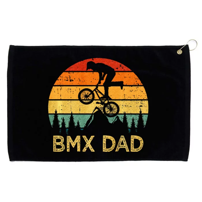 BMX Cycling Lover Vintage Retro BMX Dad Fathers Day Grommeted Golf Towel