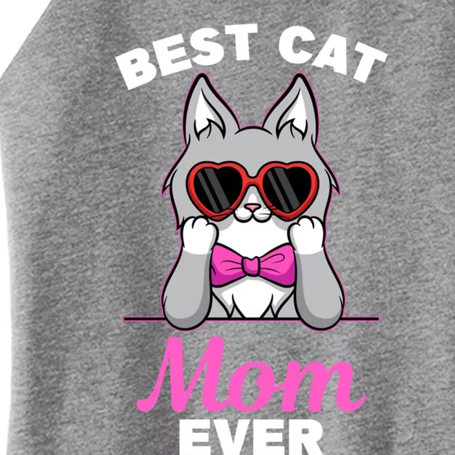 Best Cat Mom Ever Design For Maine Coon Lovers Gift Women’s Perfect Tri Rocker Tank